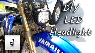 DIY LED Dirtbike Headlight - Much Brighter than Halogen!