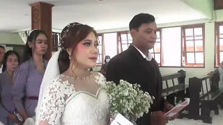 Kotbah romo lucu ngakak pernikahan  April & Tyo di gereja Stella Maris Jepara