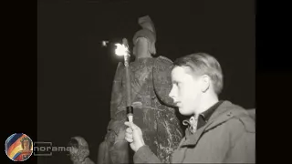 Deutsche Patrioten feiern die Sonnwendfeier am Hermannsdenkmal (1966)