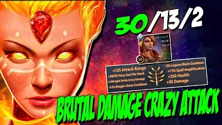 Brutal Damage Crazy Attack [Lina] 30 Kills | Best Pro MMR - Dota 2