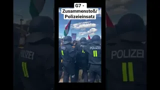 G7 Zusammenstoß mit Polizei 2022