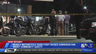 Deadly motorcycle gang fight raises safety concerns from neighbors