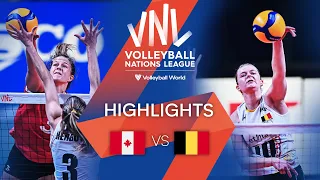 🇨🇦 CAN vs. 🇧🇪 BEL - Highlights Week 2 | Women's VNL 2022