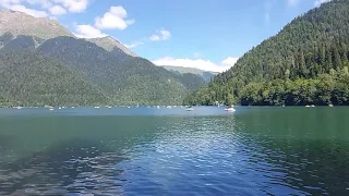 Озеро Рица в 2021 году. Горы и красота природы Абхазии