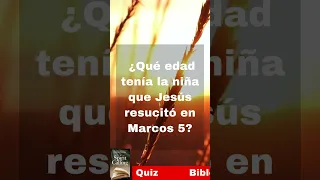 Prueba de trivia bíblica sobre el evangelio de Marcos.  #shotrs