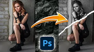Эффект порванной бумаги в Adobe Photoshop