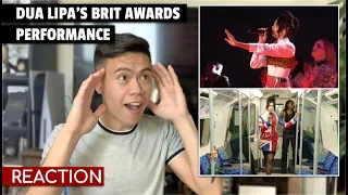 Dua Lipa - Future Nostalgia Medley Performance (The BRIT Awards 2021) REACTION