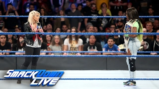 Alexa Bliss interrupts injured SmackDown Women's Champion Naomi: SmackDown LIVE, Feb. 14, 2017