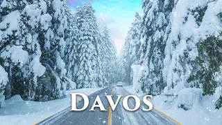 Davos, Switzerland 4K - First Snowfall in the Swiss Alps - Winter Wonderland - Travel Vlog, 4K Video