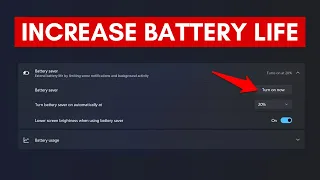 How To Fix Battery Drain Issues 0n Windows 11 / 10