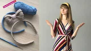 DIY Tutorial/Crochet hairband/How to crochet a hairband DIY