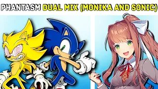 Friday Night Funkin' Phantasm: Dual Mix (But Monika and Sonic Sings It) | (FNF Mod/Hard)