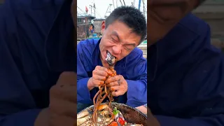 Amazing Eat Seafood Lobster, Crab, Octopus, Giant Snail, Precious Seafood🦐🦀🦑Funny Moments 72