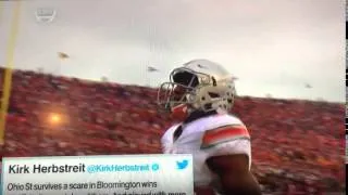 Ohio state receiver throat slash