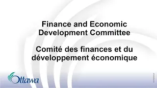 Finance and Economic Development Committee - 3 December 2019