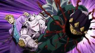 Jotaro defeats Yoshikage to protect Koichi - 承太郎は康一を守るために義景を倒す