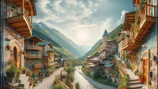 Walk through the village of Shayan, Khust district, Transcarpathian region, Ukraine. 2021.