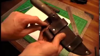 How to make a leather sheath part 1