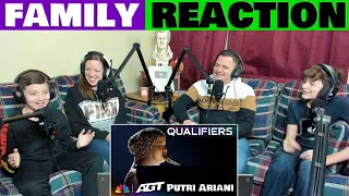 Family Reaction - Putri Ariani AGT 2023 Qualifier Performance @putriarianiofficial