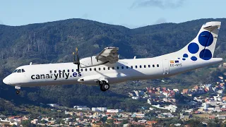 Canaryfly ATR 72-500 Landing at Fuerteventura (4K)