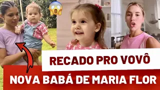 MARIA FLOR COM NOVA BABÁ 😱MARIA ALICE MANDA RECADO PARA LEONARDO