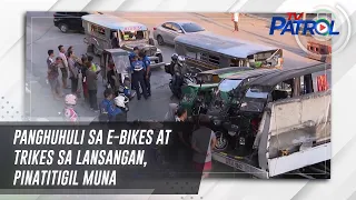 Panghuhuli sa e-bikes at trikes sa lansangan, pinatitigil muna