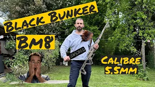 Black BUNKER BM8 , carabine à,plombs pliable ! 5.5 mm premiers tirs !!