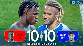 NEYMAR E VINICIUS JR FIZERAM A FESTA COM GOLS ABSURDOS NA MELHOR PARTIDA BENEFICENTE DA HISTÓRIA