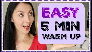 EASY 5 Minute Vocal Warm Up: ALL VOICE Types