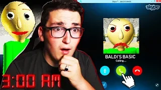 SKYPE CALLING BALDI AT 3:00AM **HE ANSWERED**