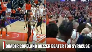 QUADIR COPELAND WINS IT AT THE BUZZER FOR SYRACUSE 🔥 🏀 | ESPN College Basketball