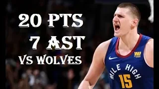 Nikola Jokic 20 Pts  7 Ast Denver Nuggets vs Minnesota Timberwolves NBA Season 2019/20