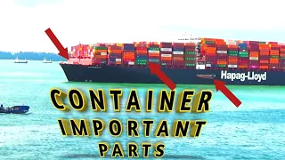 Important Parts of Container Ship|Parts Of Container Vessel For New Seafarer