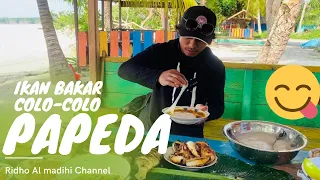 Papeda ikan bakar colo2 dan ikan kuah kuning | kuliner khas Maluku 02. Pantai OHOIDERTAWUN part 1.