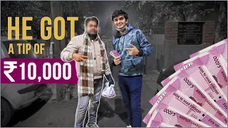 Tipping Rs 20,000 to ZOMATO Delivery Boys