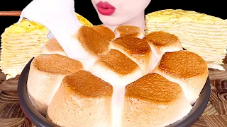 ASMR MUKBANG｜NUTELLA CHOCOLATE S'MORES DIP, CREPE CAKE 누텔라 초콜릿 스모어딥, 크레이프 케이크 EATING SOUNDS 먹방