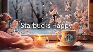 Coffee Shop Happy New Year 2024 - Starbucks Jazz Music Happy New Year - Music for Relax ,Work, Study