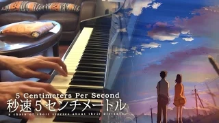 Byousoku 5 Centimeter OST - End Theme - Piano