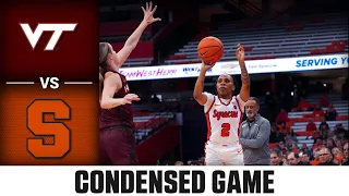 Virginia Tech vs. Syracuse Condensed Game | 2023-24 ACC Women’s Basketball