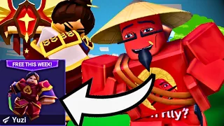 The MOMENT we've been WAITING FOR.. YUZI is FREE! (Roblox Bedwars)