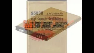 Jual 2450 mAh Gold Baterai (EB494358VU) untuk Samsung Galaxy Ace S5830 / Gio S5660 / Fit S5670