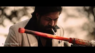 Rocky bhai police station machine gun Badi maa scene. Gun scene in police station kgf chapter 2.