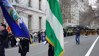 NYPD Emerald Society Pipes & Drums at the 2019 Saint Patrick's Day Parade