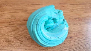 MINT vs PURPLE SLIME Mixing and glitter into Clear Slime Satisfying Slime Videos