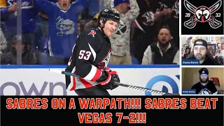 I'll Hang Up and Listen- SABRES ON A WARPATH! Beat Vegas 7-2!  #LetsGoBuffalo