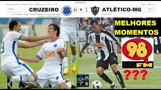 REPRISE - CRUZEIRO 6 x 1 ATLÉTICO MG  Melhores Momentos 98FM? Será?  Brasileirão 2011 38ª rodada