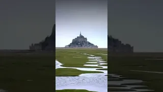 SHORTS One epic flyover Mont Saint Michel in France | #shorts