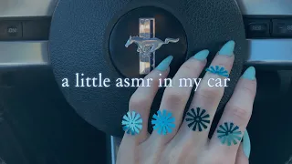 ASMR in my CAR 🚙 (lofi, tapping, scratching, camera tapping) | no talking