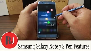 Samsung Galaxy Note 7 S Pen Features