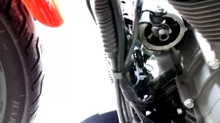How to change the engine oil on 2007 Harley-Davidson Sportster / Nightster